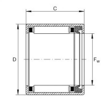 FAG ราคา bearing timken 107105 cup Drawn cup needle roller bearings with open ends - SCE46-P