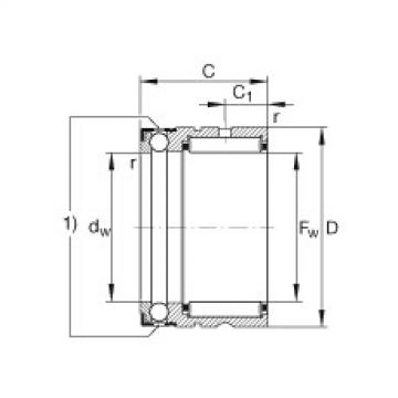 FAG slewing ring bearing skf Needle roller/axial ball bearings - NX25-XL