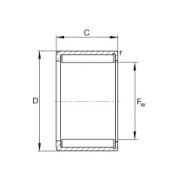 FAG rolamento f6982 Drawn cup needle roller bearings with open ends - HN1212