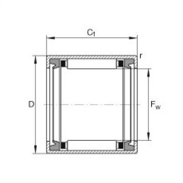 FAG ราคา bearing timken 107105 cup Drawn cup needle roller bearings with open ends - HK1014-2RS