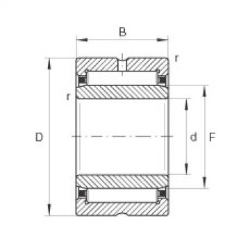 needle roller bearing sleeve NA4832 INA