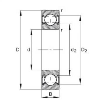 FAG 608 bearing skf Deep groove ball bearings - 6308-C-2HRS