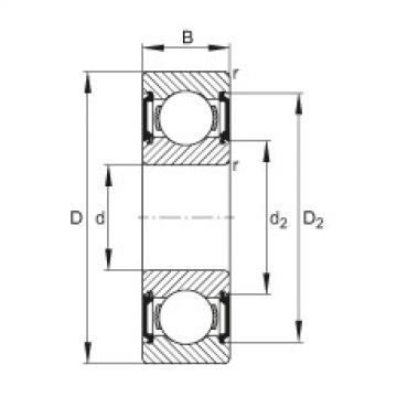 FAG cara menentukan ukuran bearing skf diameter luar 6212 Deep groove ball bearings - 6208-C-2BRS