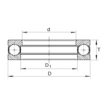 FAG ntn flange bearing dimensions Axial deep groove ball bearings - 934