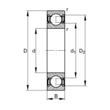 FAG cara menentukan ukuran bearing skf diameter luar 6212 Deep groove ball bearings - S6002-2RSR