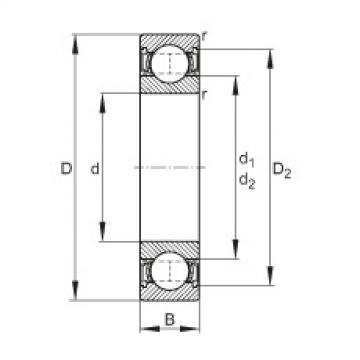 FAG bearing size chart nsk Deep groove ball bearings - 6306-2RSR