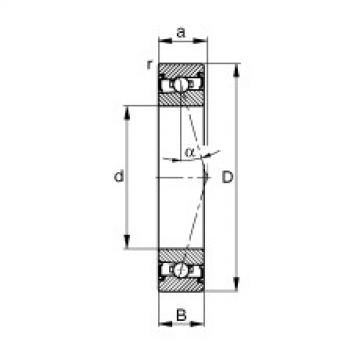 angular contact ball bearing installation HSS7001-C-T-P4S FAG