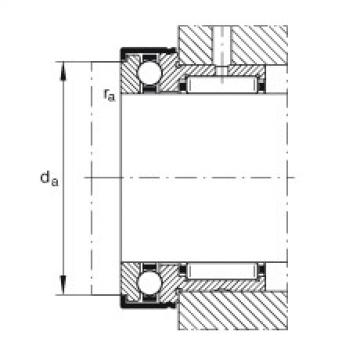 FAG 7218 b mp fag angular contact bearing 90x160x30 Needle roller/axial ball bearings - NKX12-XL