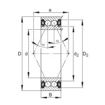 FAG low noise bearing nsk Angular contact ball bearings - 3003-B-2RZ-TVH