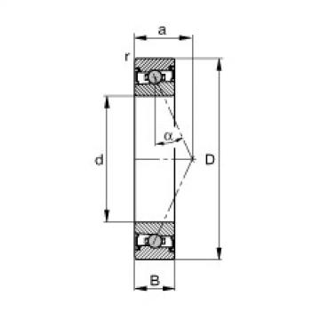 angular contact ball bearing installation HCS7020-E-T-P4S FAG