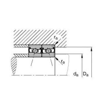 FAG 7218 b mp fag angular contact bearing 90x160x30 Spindle bearings - HCS71911-C-T-P4S