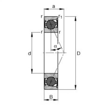 angular contact ball bearing installation HCB7001-E-2RSD-T-P4S FAG