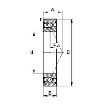 angular contact ball bearing installation HSS7002-E-T-P4S FAG