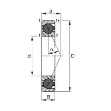 angular contact ball bearing installation HCB7006-E-T-P4S FAG