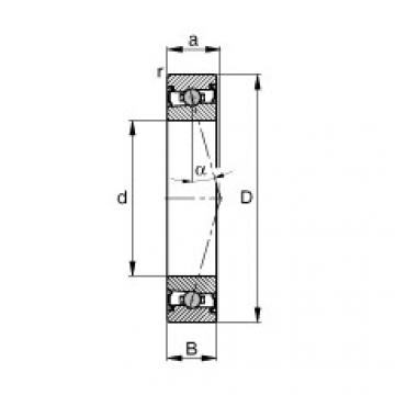 angular contact ball bearing installation HCS71901-C-T-P4S FAG