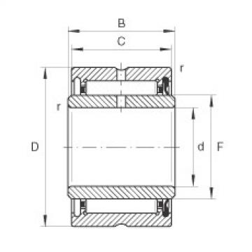 needle roller bearing sleeve NA4900-RSR INA