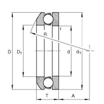 FAG load file bering ntn Axial deep groove ball bearings - 53222