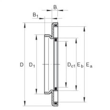 FAG ntn flange bearing dimensions Axial needle roller bearings - AXW35