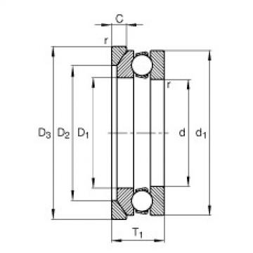 FAG 608 bearing skf Axial deep groove ball bearings - 53318 + U318