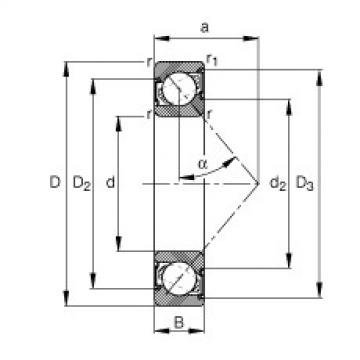 FAG distributor of fag bearing in italy Angular contact ball bearings - 7308-B-XL-2RS-TVP
