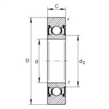 FAG bearing skf 309726 bd Track rollers - LR206-X-2RS