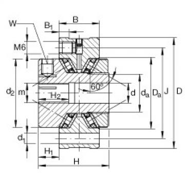 FAG bearing skf 309726 bd Axial conical thrust cage needle roller bearings - ZAXFM2075