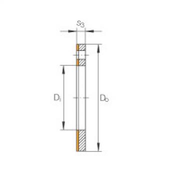 FAG 608 bearing skf Thrust washers - EGW28-E40-B