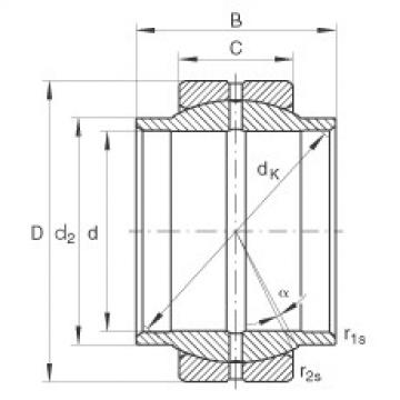 FAG low noise bearing nsk Radial spherical plain bearings - GE110-LO