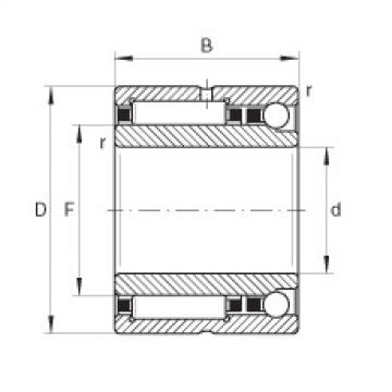 FAG w15 8 rodamiento ina Needle roller/angular contact ball bearings - NKIA5907-XL