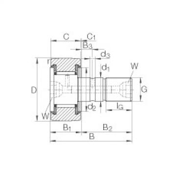 FAG beariing 24140cck30 w33 skf Stud type track rollers - KR30-PP