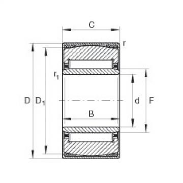 FAG ntn flange bearing dimensions Aligning needle roller bearings - PNA12/28-XL