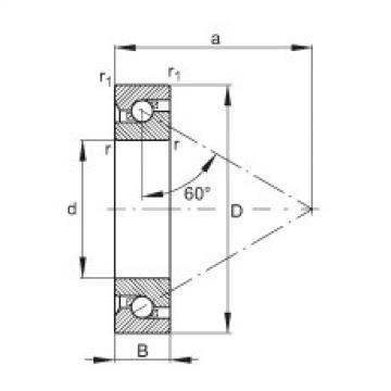 FAG nsk bearing series Axial angular contact ball bearings - 7603025-TVP