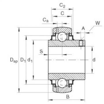 FAG timken bearings johannesburg Radial insert ball bearings - GY1215-KRR-B-AS2/V