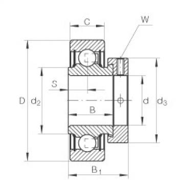 FAG equivalent skf numbor for bearing 1548817 Radial insert ball bearings - RAE50-XL-NPP-FA106
