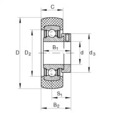 FAG ntn 6003z bearing dimension Radial insert ball bearings - RABRB35/80-XL-FA106