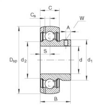 FAG fl205 bearing housing to skf Radial insert ball bearings - GAY12-XL-NPP-B