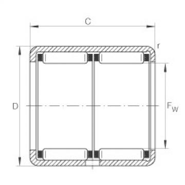 FAG sales bearing ntn surabaya Drawn cup needle roller bearings with open ends - HK1622-ZW