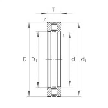 FAG ntn flange bearing dimensions Axial cylindrical roller bearings - 81220-TV