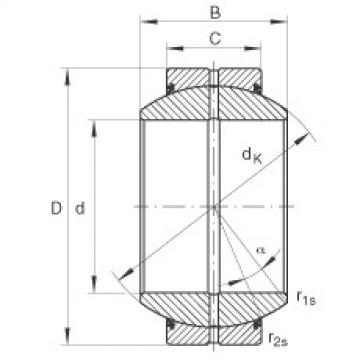 FAG 7218 b mp fag angular contact bearing 90x160x30 Radial spherical plain bearings - GE100-FO-2RS