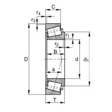 FAG bearing size chart nsk Tapered roller bearings - KLM11949-LM11910