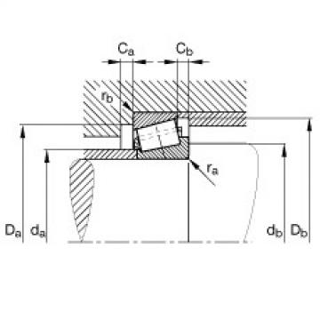 FAG cam roller ina Tapered roller bearings - 30305-A