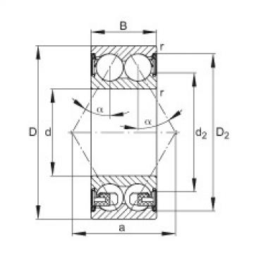 FAG cad skf ball bearing Angular contact ball bearings - 3211-BD-XL-2Z-TVH