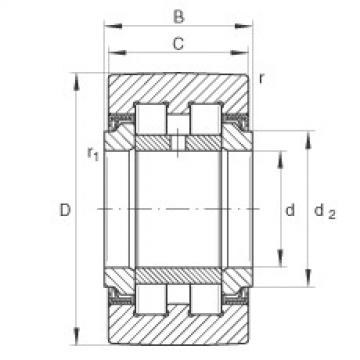 FAG корпус подшипника ina205 Yoke type track rollers - PWTR30-2RS-XL