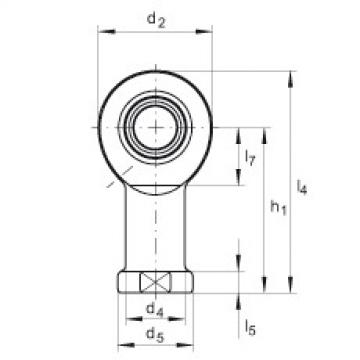 FAG slewing ring bearing skf Rod ends - GIL17-DO