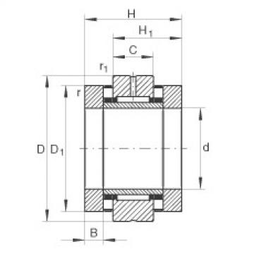 FAG fag 3305 bearing Needle roller/axial cylindrical roller bearings - ZARN3080-TV