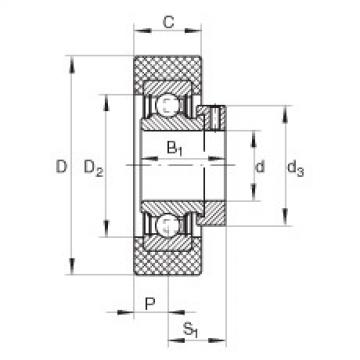 FAG bearing ntn 912a Radial insert ball bearings - RCSMB25/65-XL-FA106