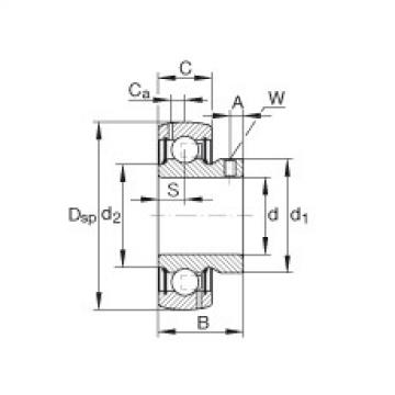 FAG 7218 b mp fag angular contact bearing 90x160x30 Radial insert ball bearings - GAY107-NPP-B-AS2/V