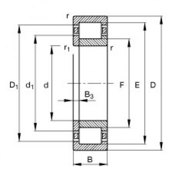 cylindrical bearing nomenclature NUP303-E-TVP2 FAG