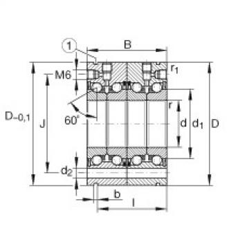 FAG cad skf ball bearing Axial angular contact ball bearings - ZKLF3080-2RS-2AP-XL