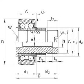 FAG skf bearing 4208atn9 Stud type track rollers - ZLE5202-2Z